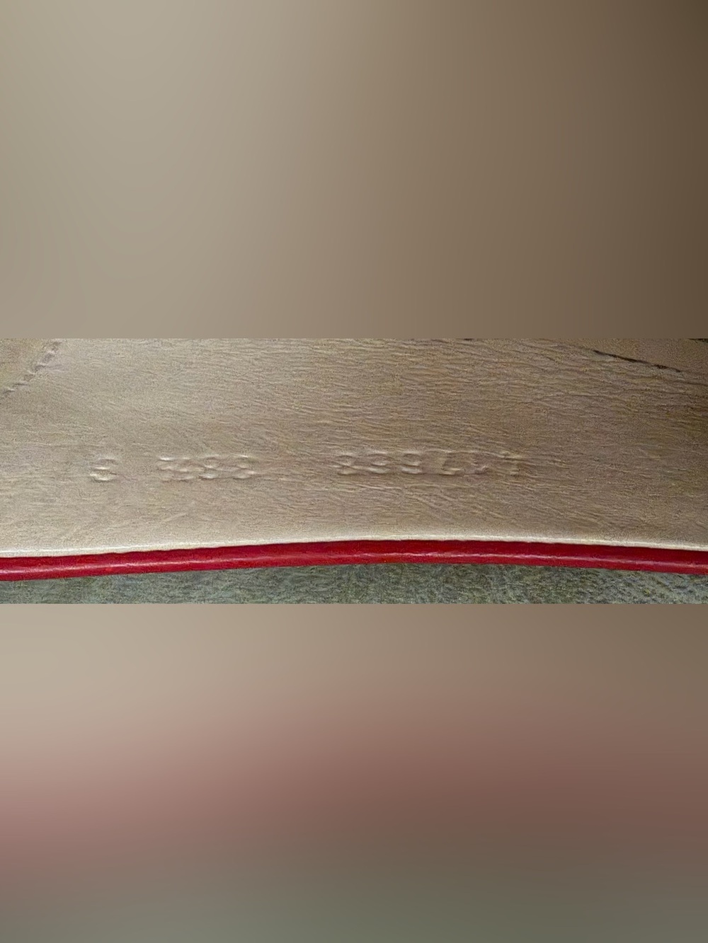 Gucci Red Leather Web-Strap Ballet Flats - Picture 8 of 9